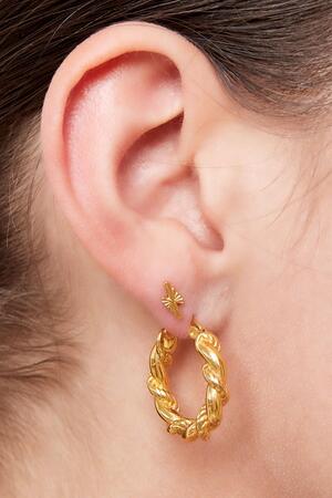 Boucles d'oreilles clous éclair Acier inoxydable h5 Image3